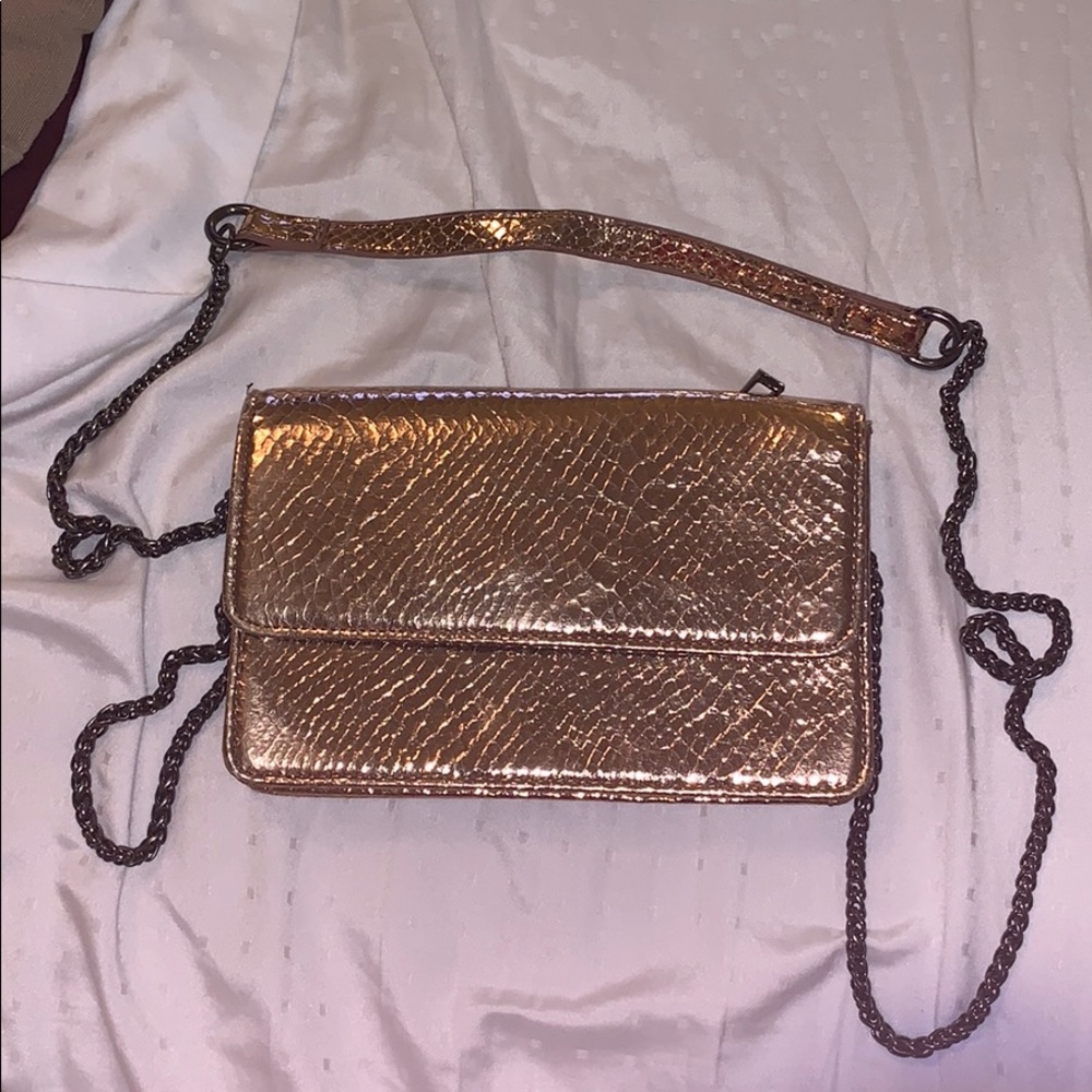 Rose gold crossbody